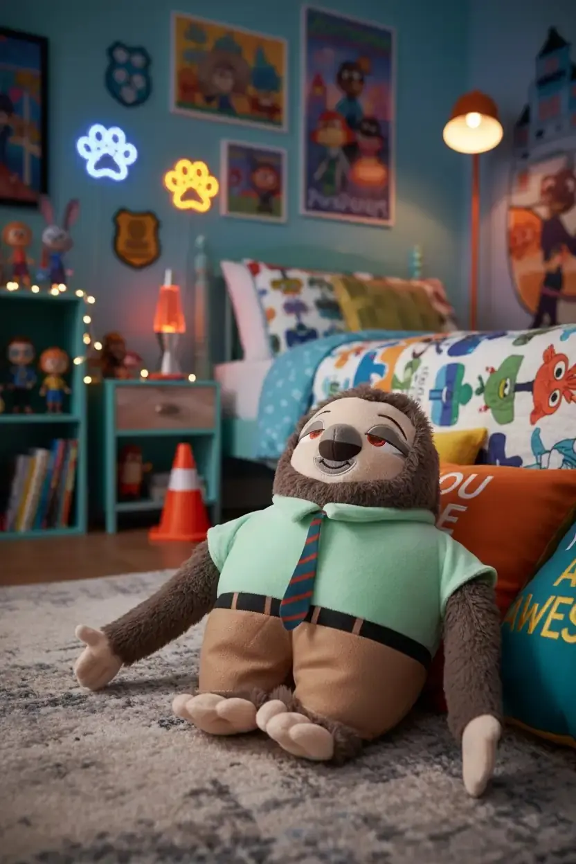 Disney Lisanslı Zootropolis Tembel Hayvan Peluş Oyuncak 33 Cm – Ayakta Duran Yumuşacık Tasarım