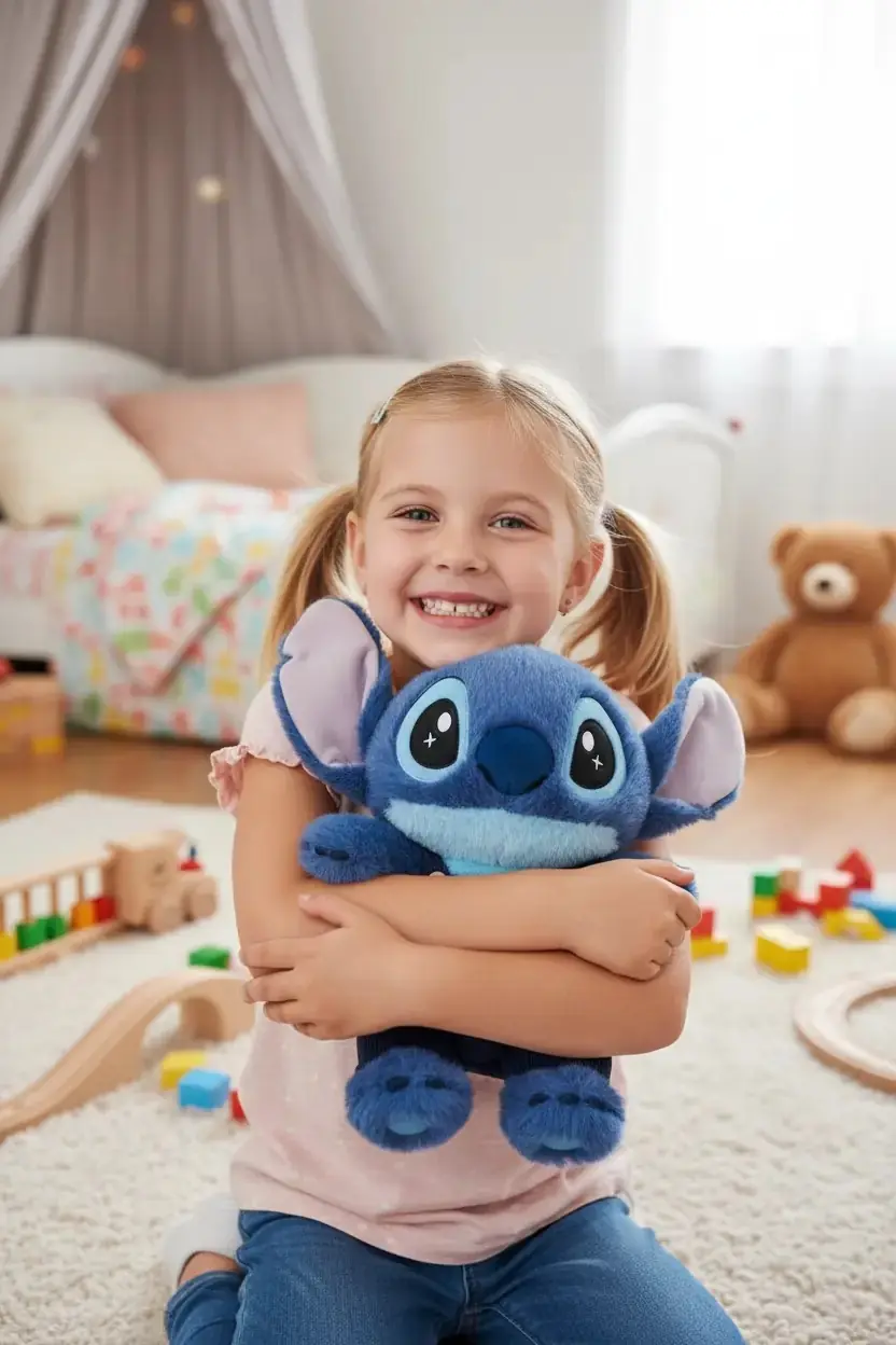 Disney Lisanslı Stitch Peluş Oyuncak 30 Cm – Oturan Yumuşacık Sarılmalık