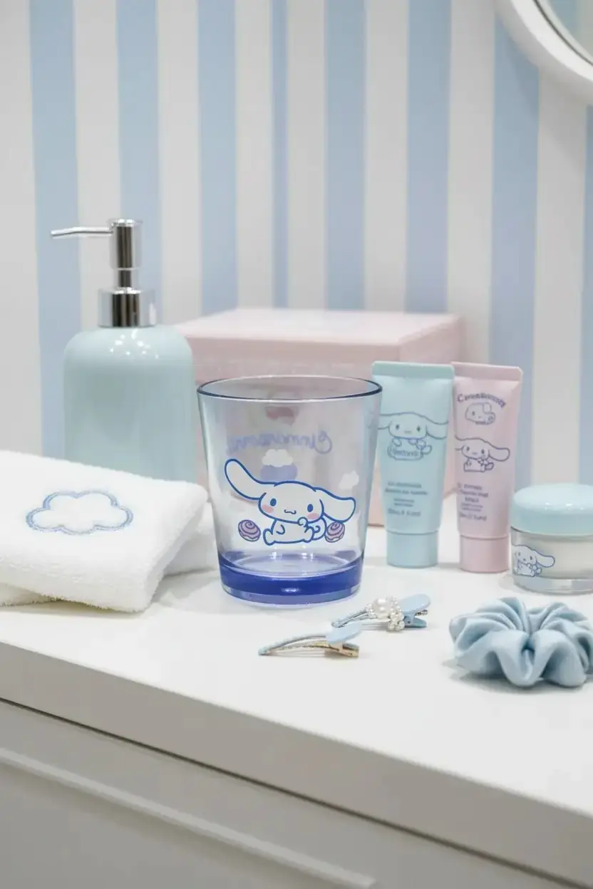 Cinnamoroll Şeffaf Banyo Bardağı