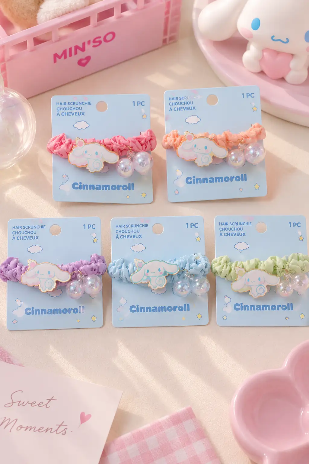 Sanrio Lisanslı Cinnamoroll Saç Tokası – Esnek Lastikli & Şık Tasarım