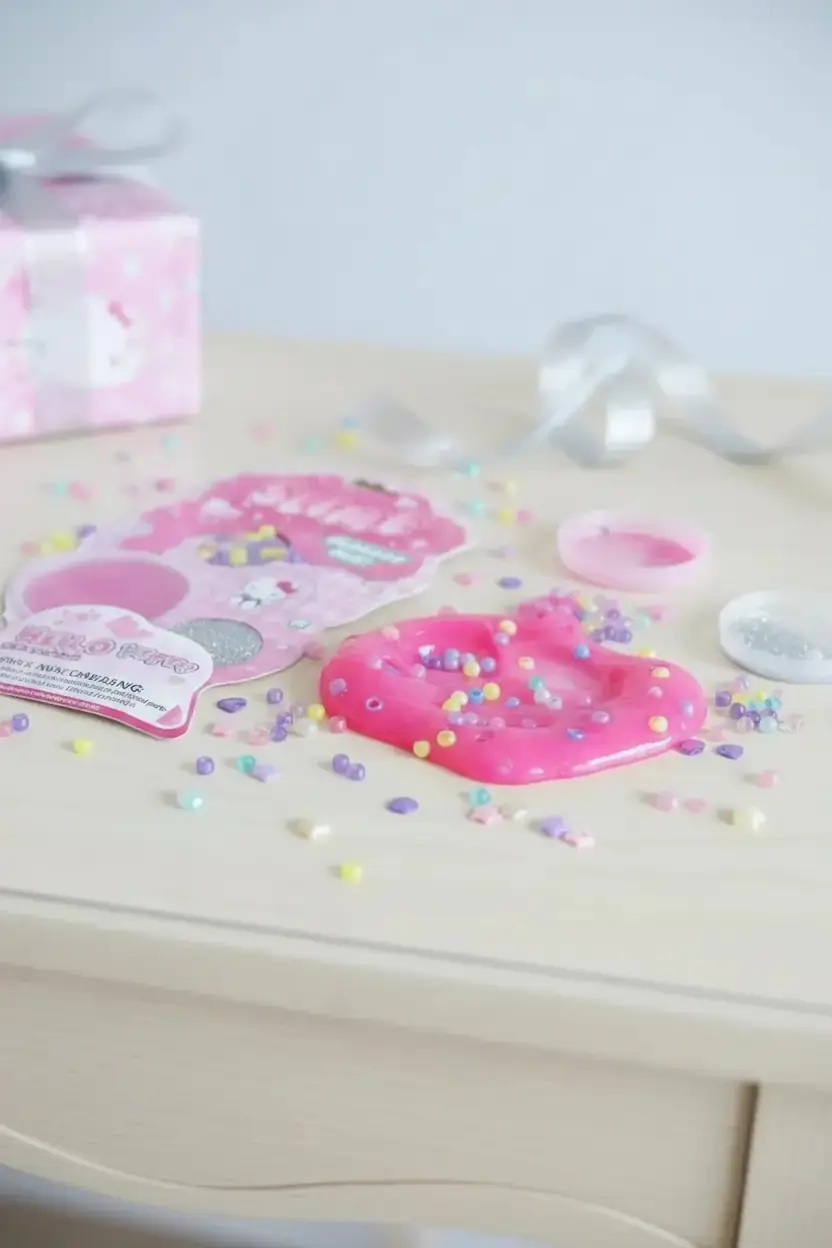 Sanrio Lisanslı Hello Kitty Slime Set – Tek Renk Yumuşak Doku