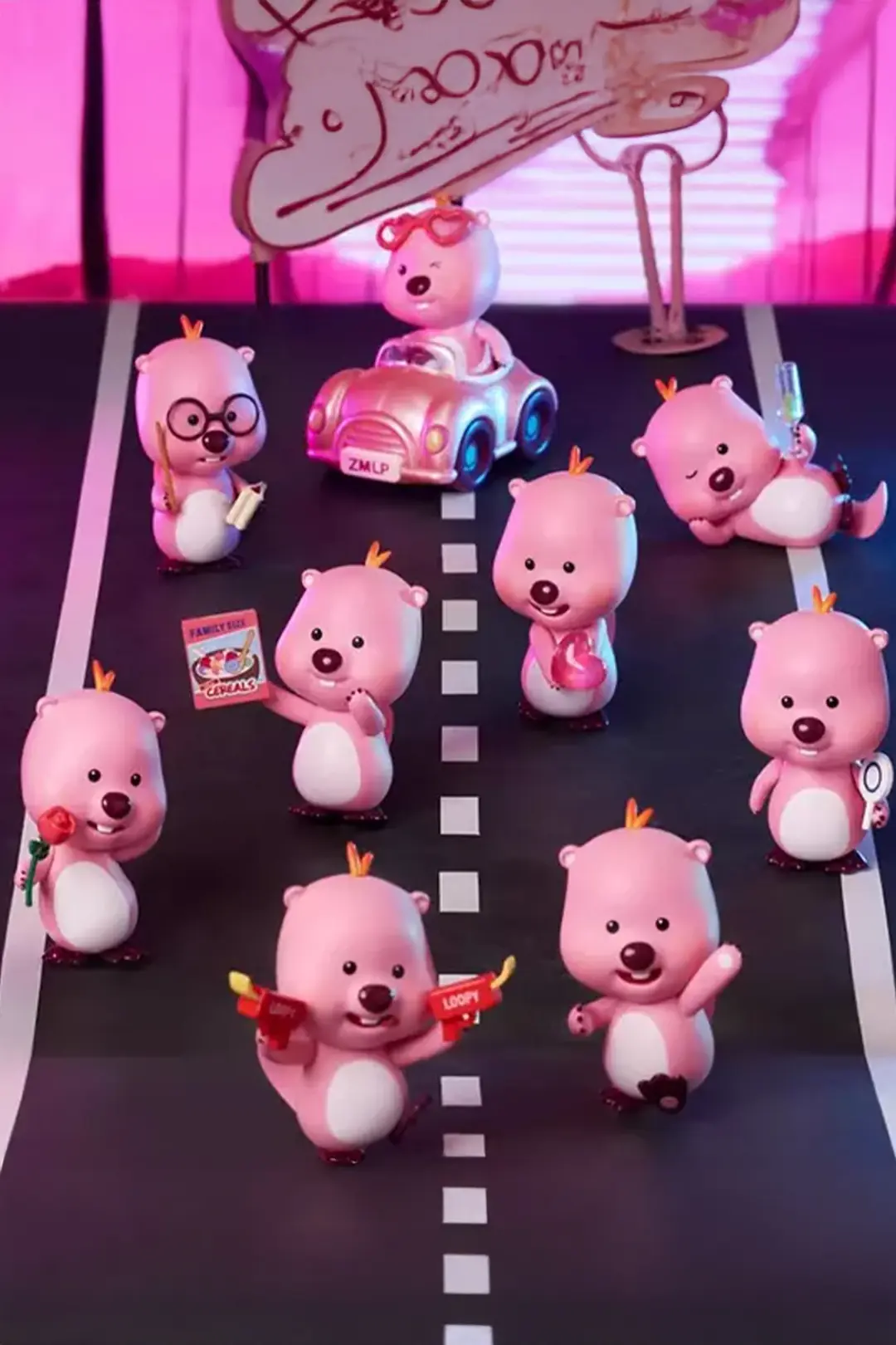 Zanmang Loopy Lisanslı Neon Yol Serisi Sürpriz Figürlü Kutu – Blind Box Koleksiyon Figürü