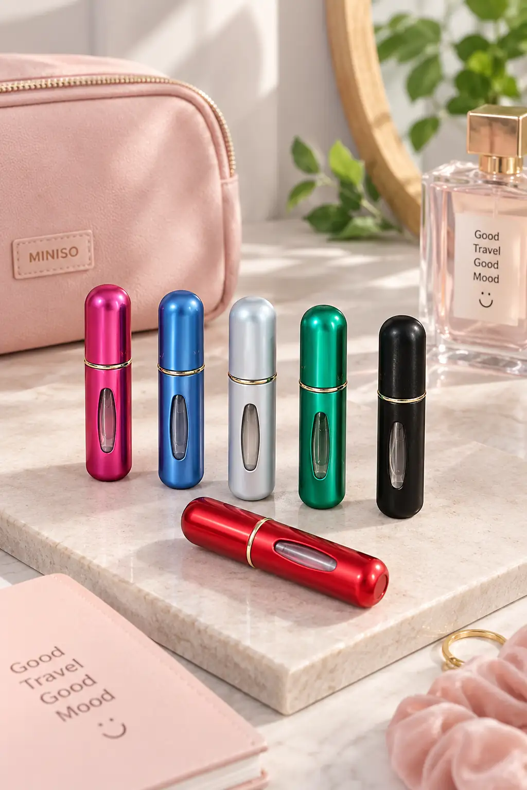 Mini Doldurulabilir Parfüm Şişesi – Seyahat Dostu Dayanıklı Cep Parfüm Şişesi 5 Ml