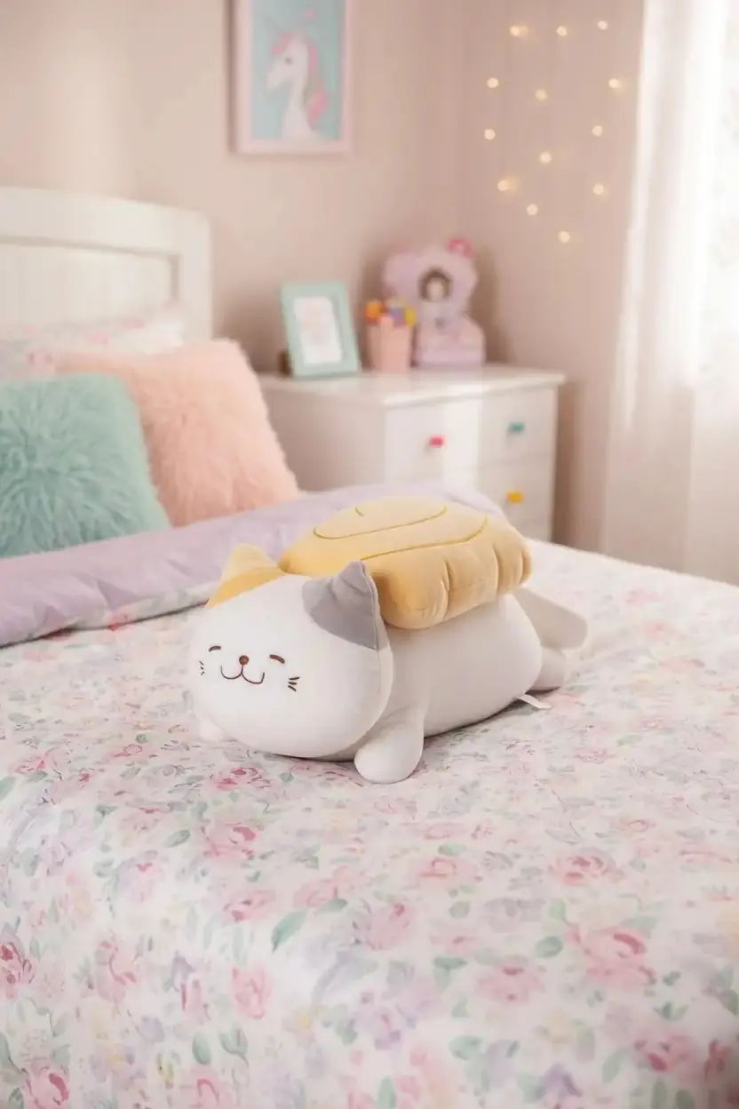 Suşi Kedi Peluş Oyuncak -Tamagoyaki 35 Cm