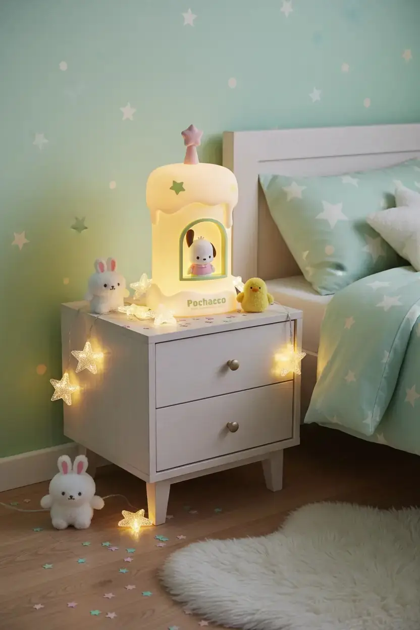 Sanrio Lisanslı Pochacco Mum Figürlü Dekoratif Gece Lambası 12 Cm – Yumuşak Işıklı Tasarım