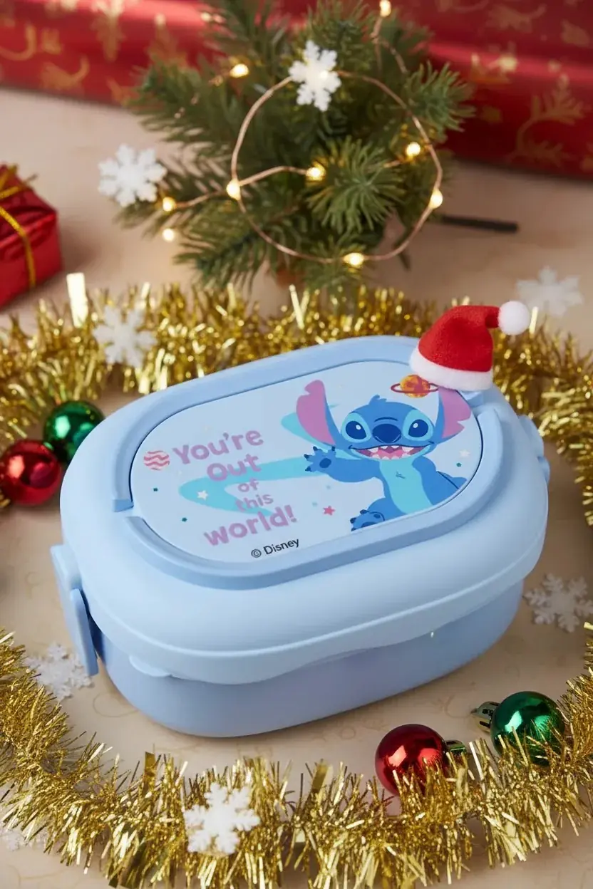 Disney Lilo & Stitch Lisanslı Çift Katmanlı Tutacaklı Yemek Kabı