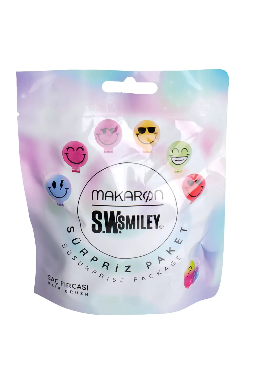 ProCo Beauty Makaron Saç Fırçası Smiley Sürpriz Paket - Blind Box