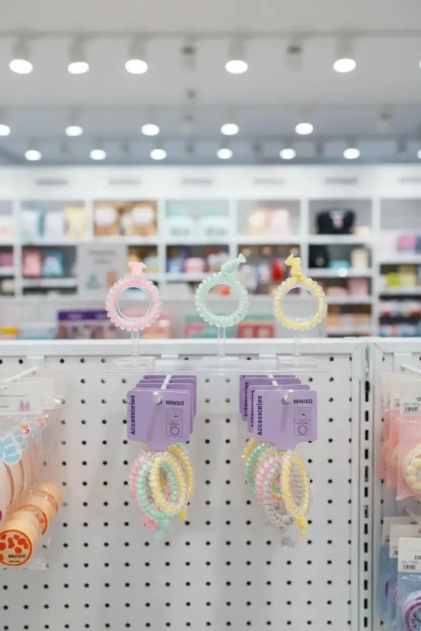 Miniso Lisanslı Renkli Spiral Düğümlü Saç Lastiği Seti – 4 Adet Saç Kırmayan ve Esnek Yapılı Şık Saç Aksesuarı