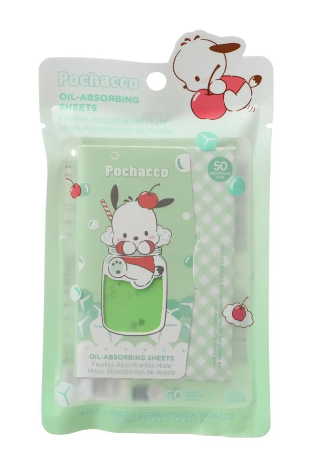 Sanrio Lisanslı Pochacco Yağ Emici Cilt Mendili (50 Adet*2 paket)