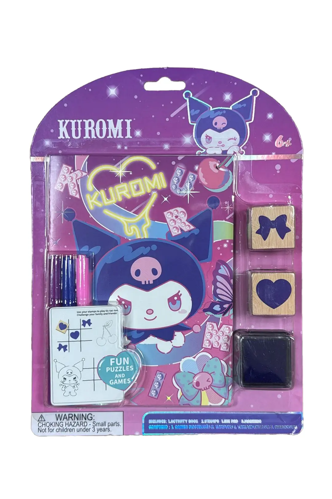 Sanrio Lisanslı Kuromi Damgalı Boyama Seti – Sihirli Parti Aktivite