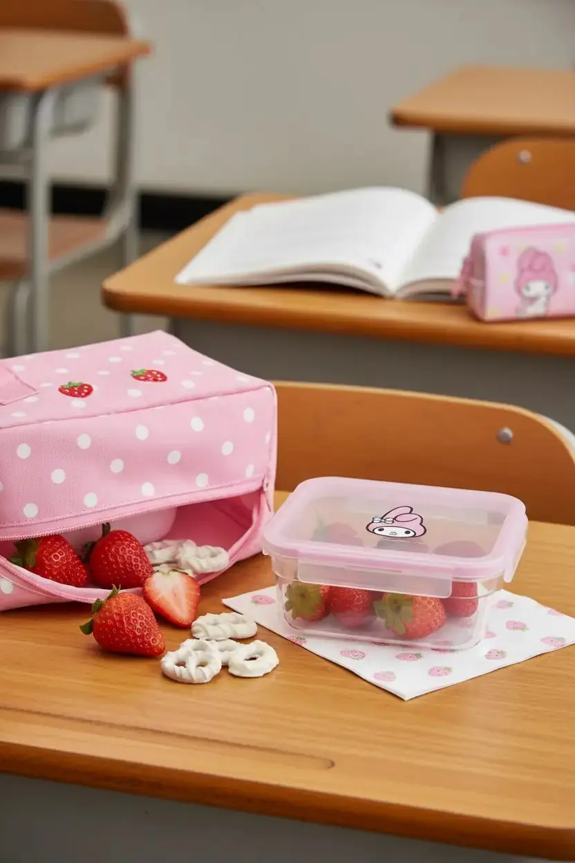 Sanrio Lisanslı My Melody Gıda Kabı 300 mL – Kompakt Sevimli Tasarım