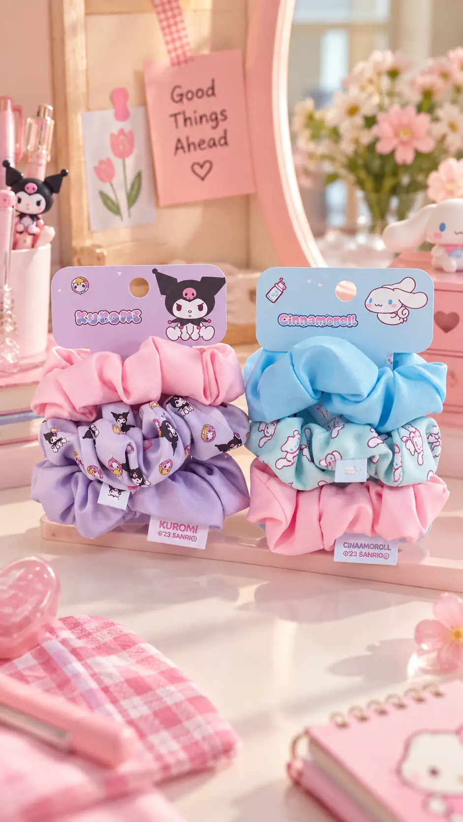 Hello Kitty Lisanslı Tatlı Fabrika Saç Tokası Seti (3 Adet) – Yumuşak Kumaş