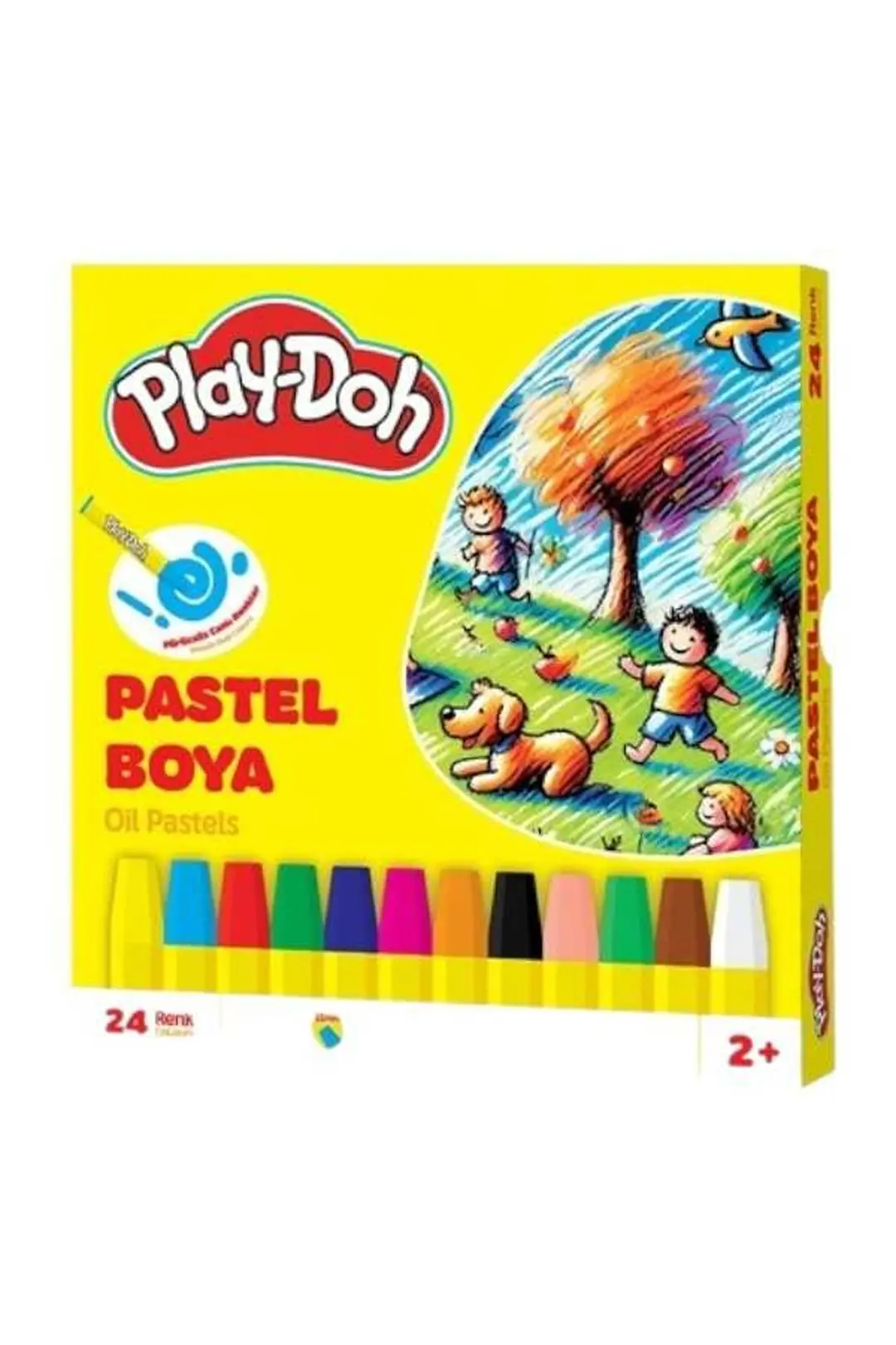 Play-Doh Pastel Boya 24 Renk – Yağlı Pastel Boya Seti