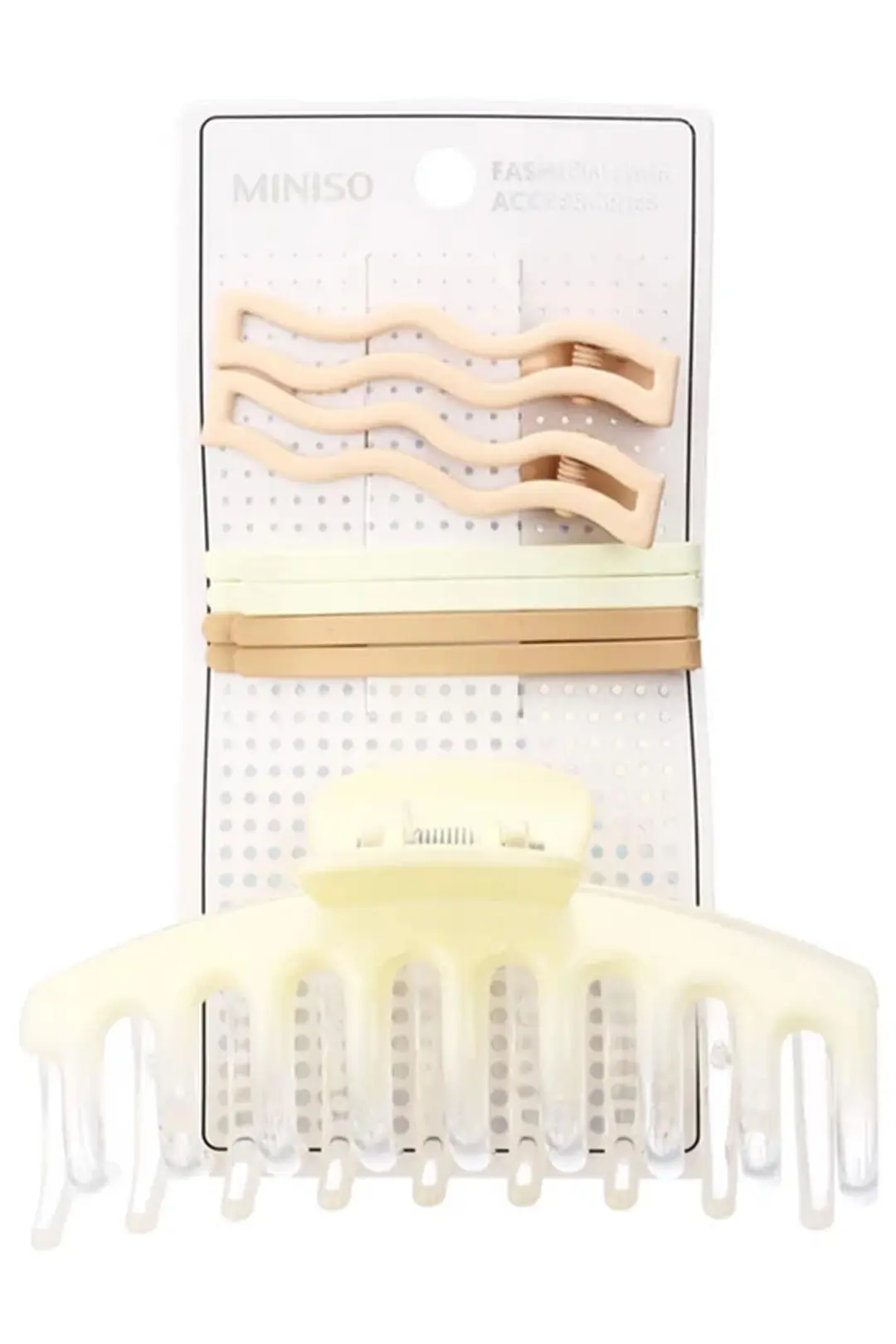 Miniso Lisanslı Gradyan Renkli Saç Tokası Seti Modern Tasarım (7 Adet)