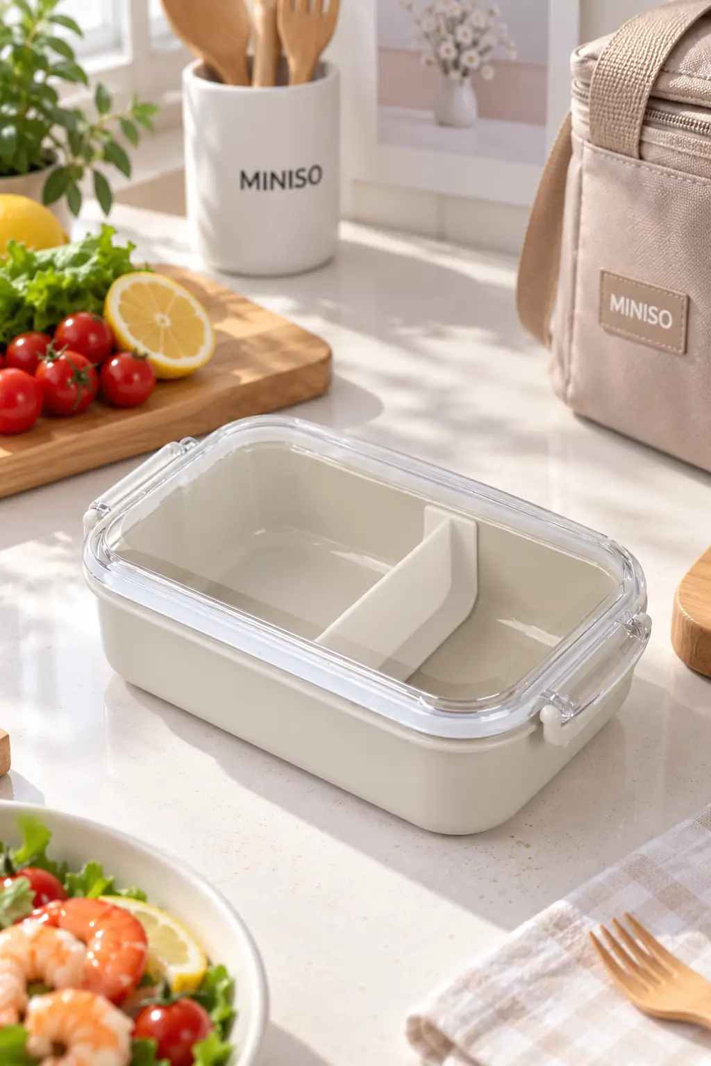 Klasik Seri Yemek Kabı (650 mL) (Bej)