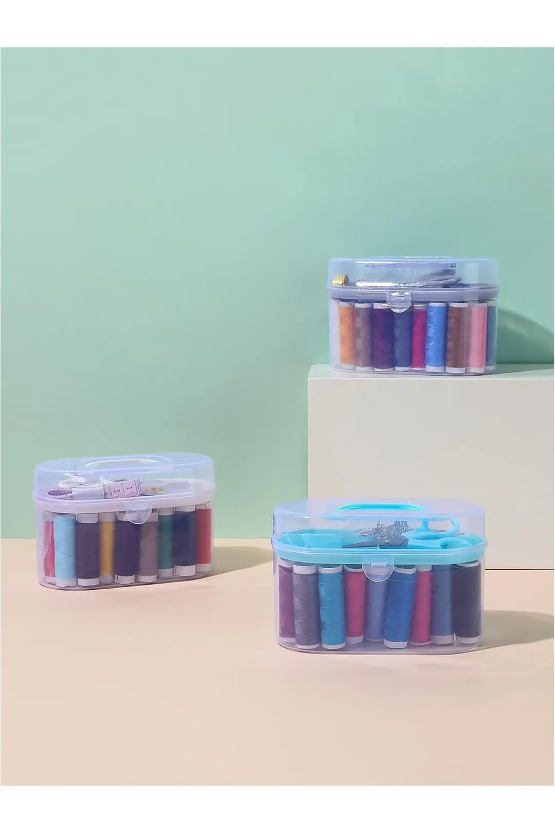 Miniso Lisanslı Kutulu Dikiş Seti Beyaz 15  Cm – Pratik Seyahat ve Ev Tipi Tamir Kiti
