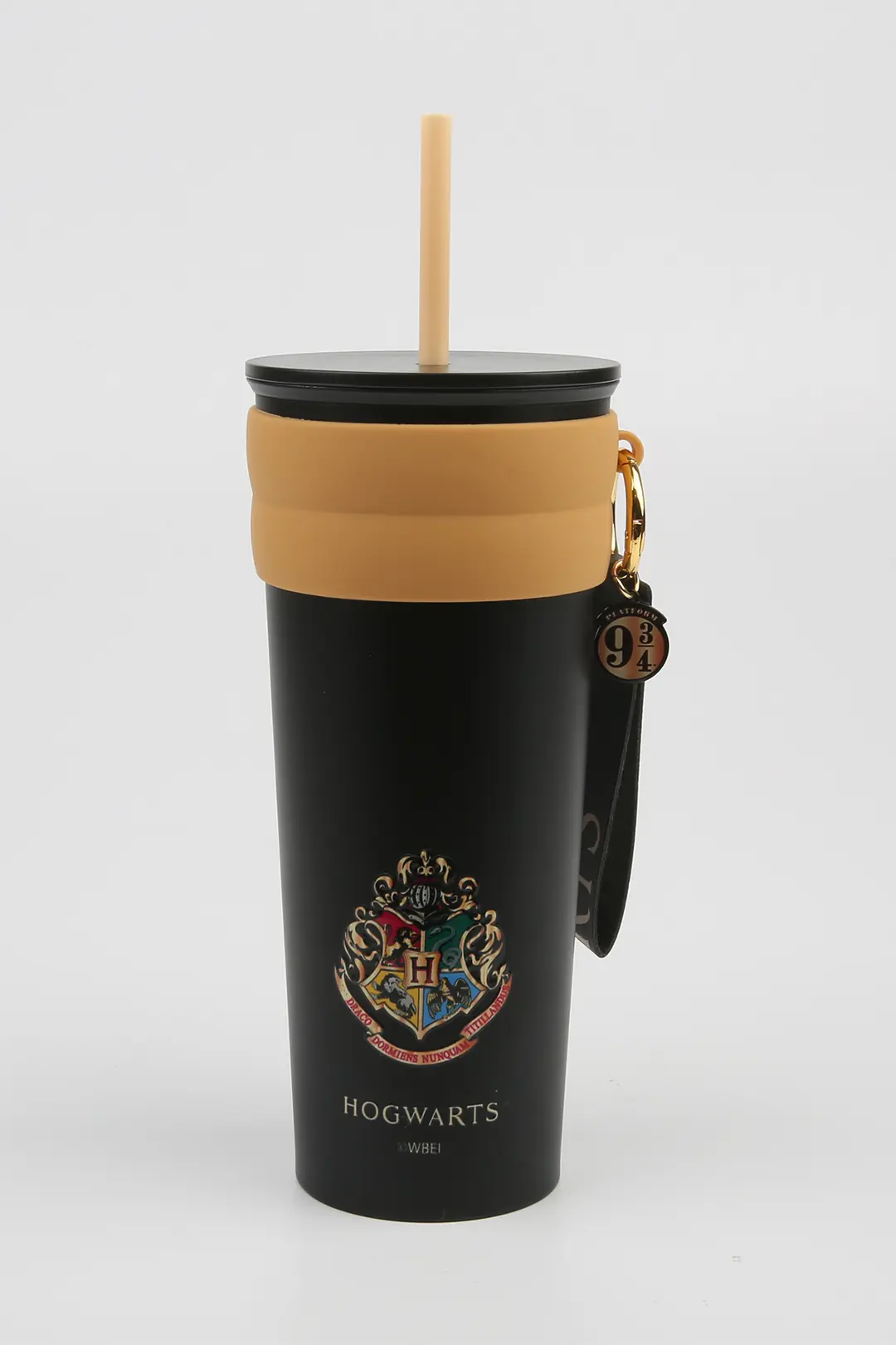 Harry Potter Lisanslı Hogwarts Pipetli Çelik Matara – 304 Paslanmaz Sızdırmaz Su Matarası 800 ML 20 Cm
