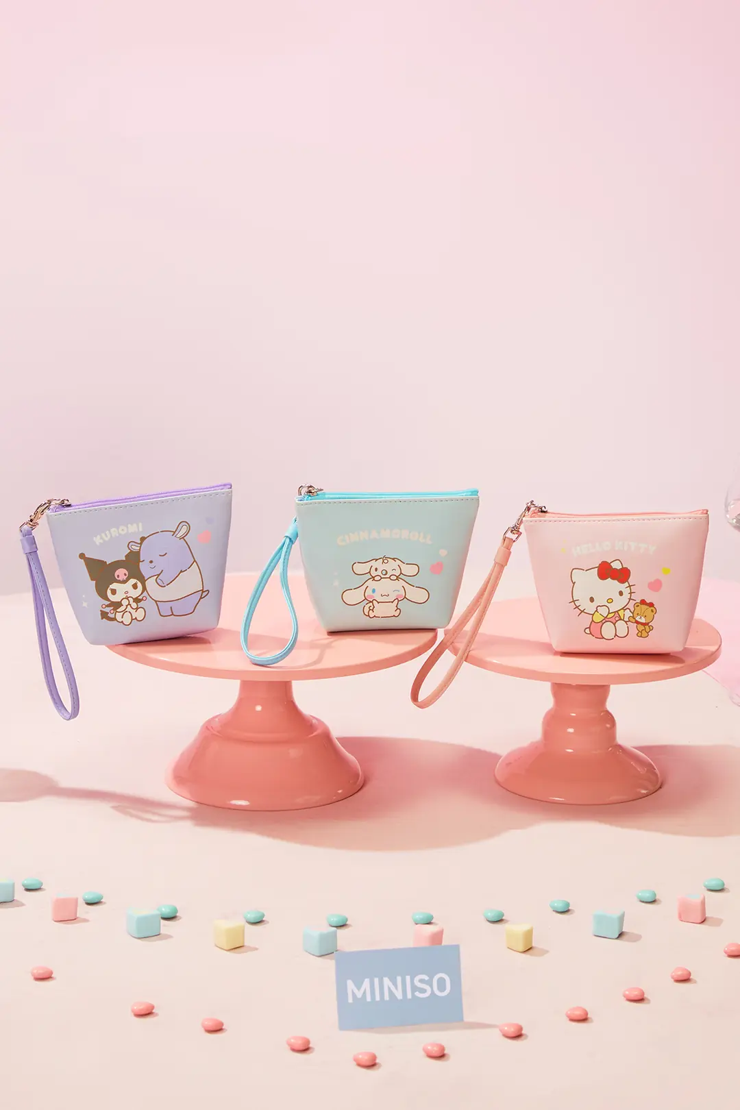 Sanrio Lisanslı Cinnamoroll Beşgen Mini Bozuk Para Çantası – Askılı PVC Makyaj ve Aksesuar Çantası 13 Cm