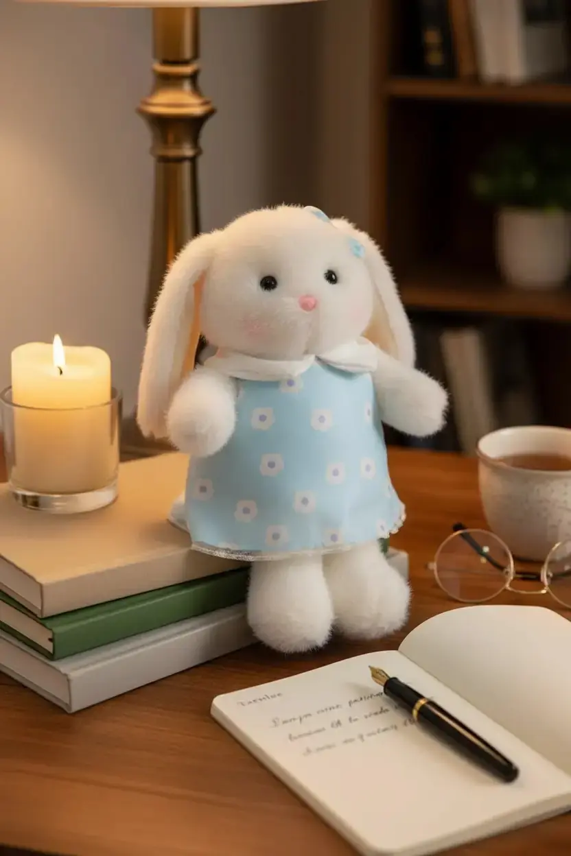 Miniso Lisanslı Tarnlee Serisi Kostümlü Oturma Pozisyonu Peluş Oyuncak – Zarif Yumuşak Tasarım 22 Cm