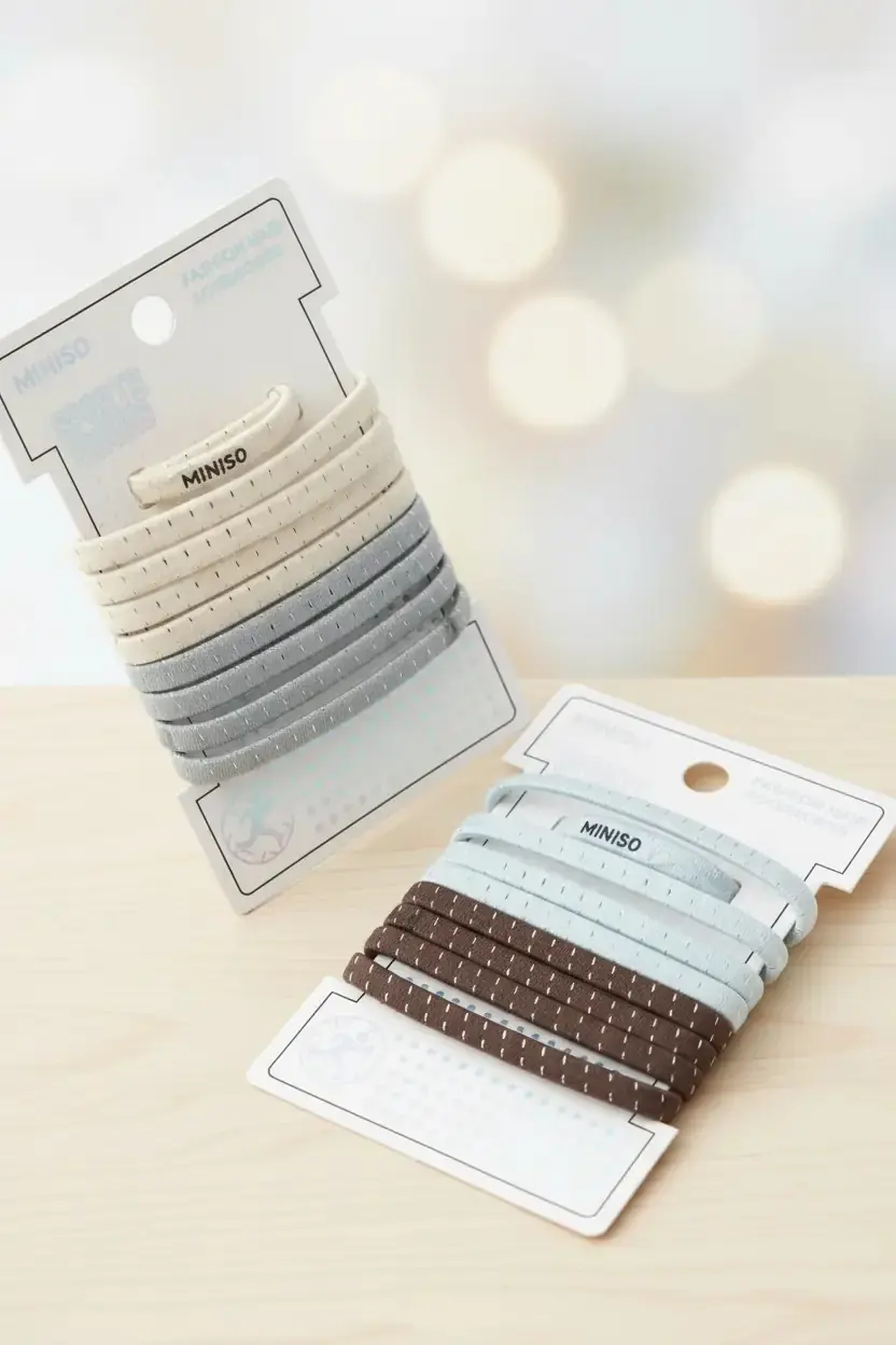 Miniso Lisanslı Spor Serisi Kaymaz Saç Lastiği 9’lu Set – Aktif Kullanım
