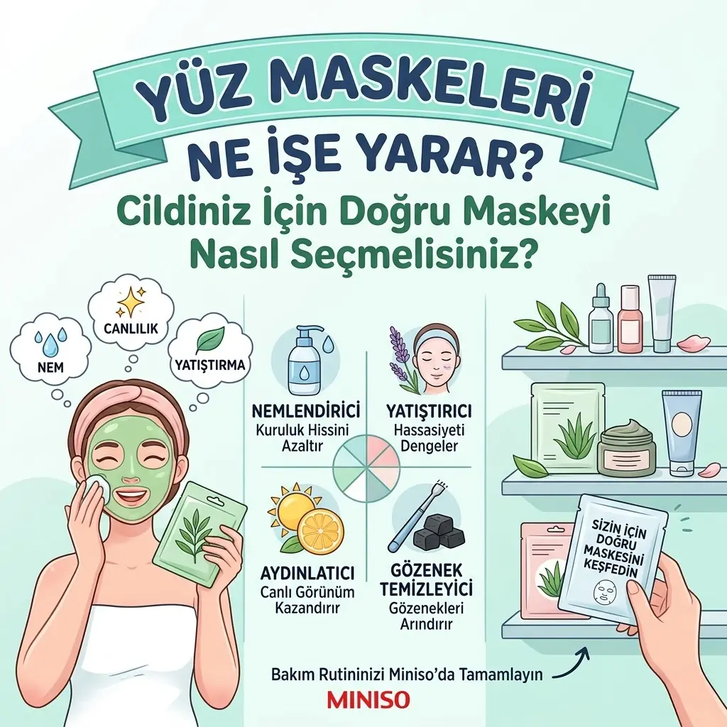 Yüz Maskeleri Ne İşe Yarar? Cildiniz İçin Doğru Maskeyi Nasıl Seçmelisiniz?