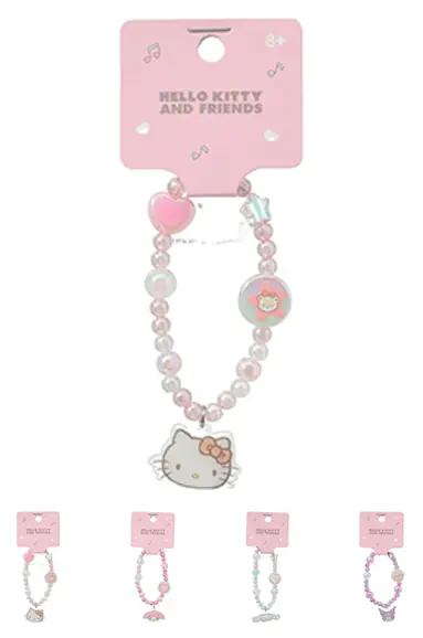 Sanrio Lisanslı Boncuklu Saç Lastiği Hello Kitty 8,5 Cm