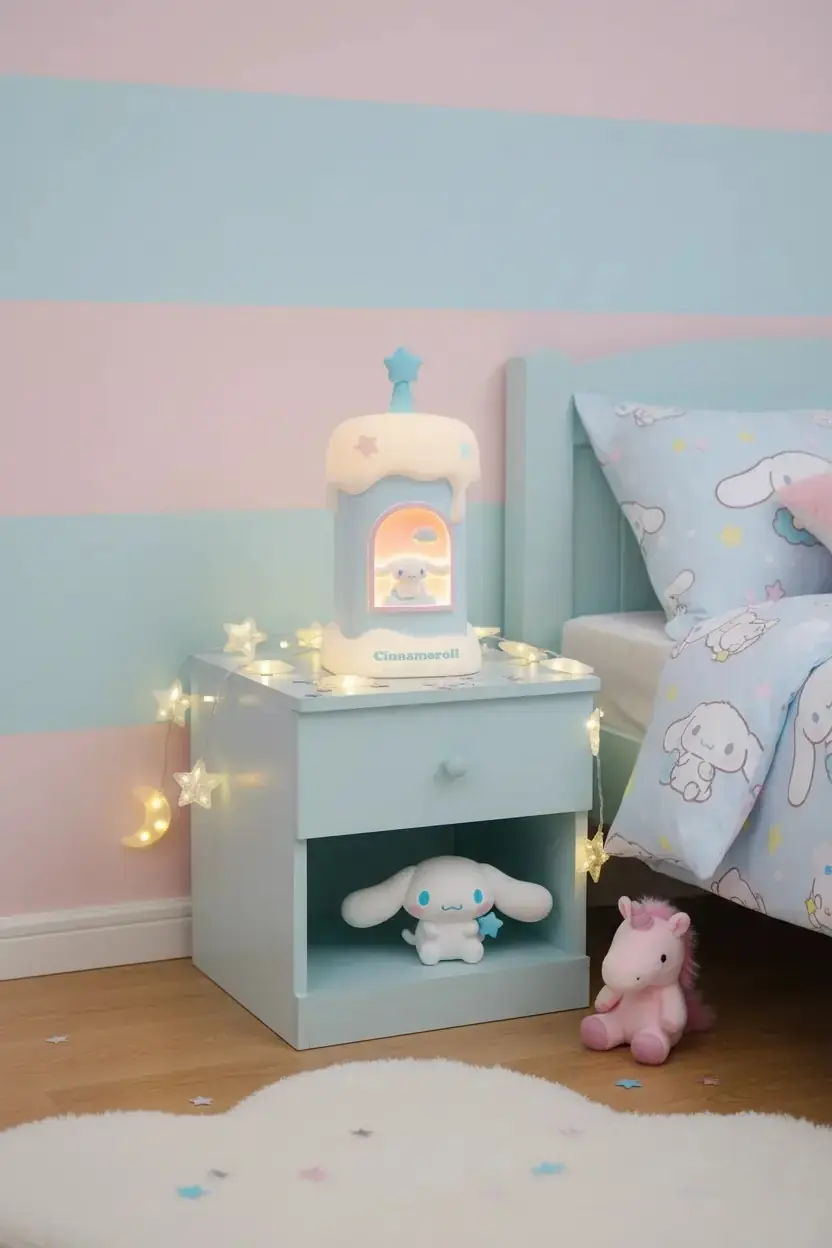Sanrio Lisanslı Cinnamoroll Mum Figürlü Dekoratif Gece Lambası 12 Cm – Yumuşak Işıklı Tasarım
