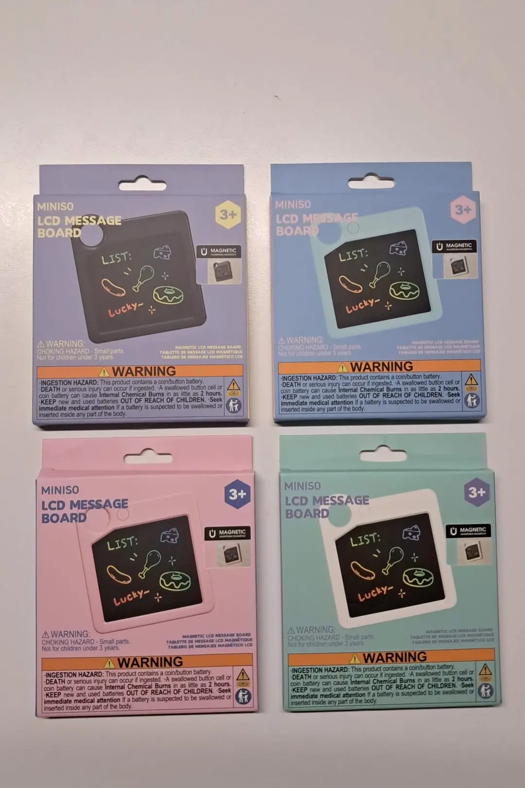 Miniso Lisanslı 5 İnç Manyetik LCD Mesaj Panosu K6005 – Çevre Dostu Not Panosu