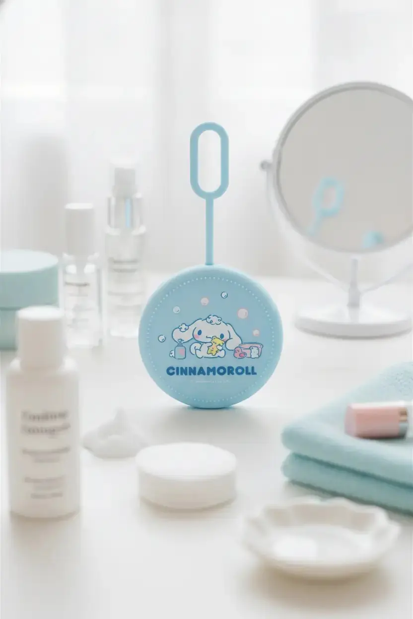Sanrio Lisanslı Silikon Yüz Temizleme Cihazı NV006 – Şarj Edilebilir Cilt Bakım Aleti