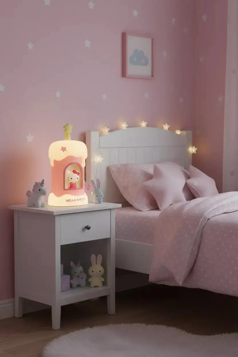 Sanrio Lisanslı Hello Kitty Mum Figürlü Dekoratif Gece Lambası 12 Cm – Yumuşak Işıklı Tasarım