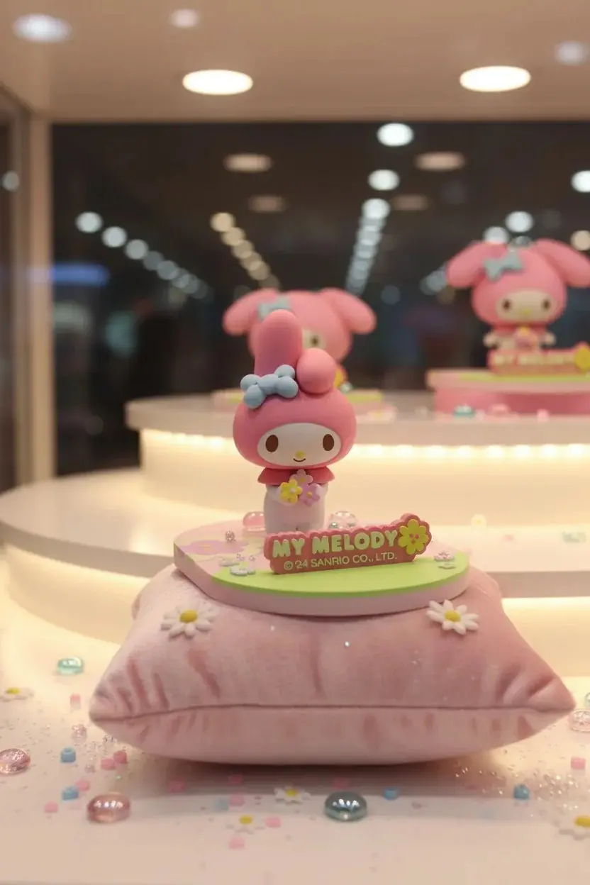 Sanrio Lisanslı My Melody Telefon Tutucu – Sevimli Masa Aksesuarı