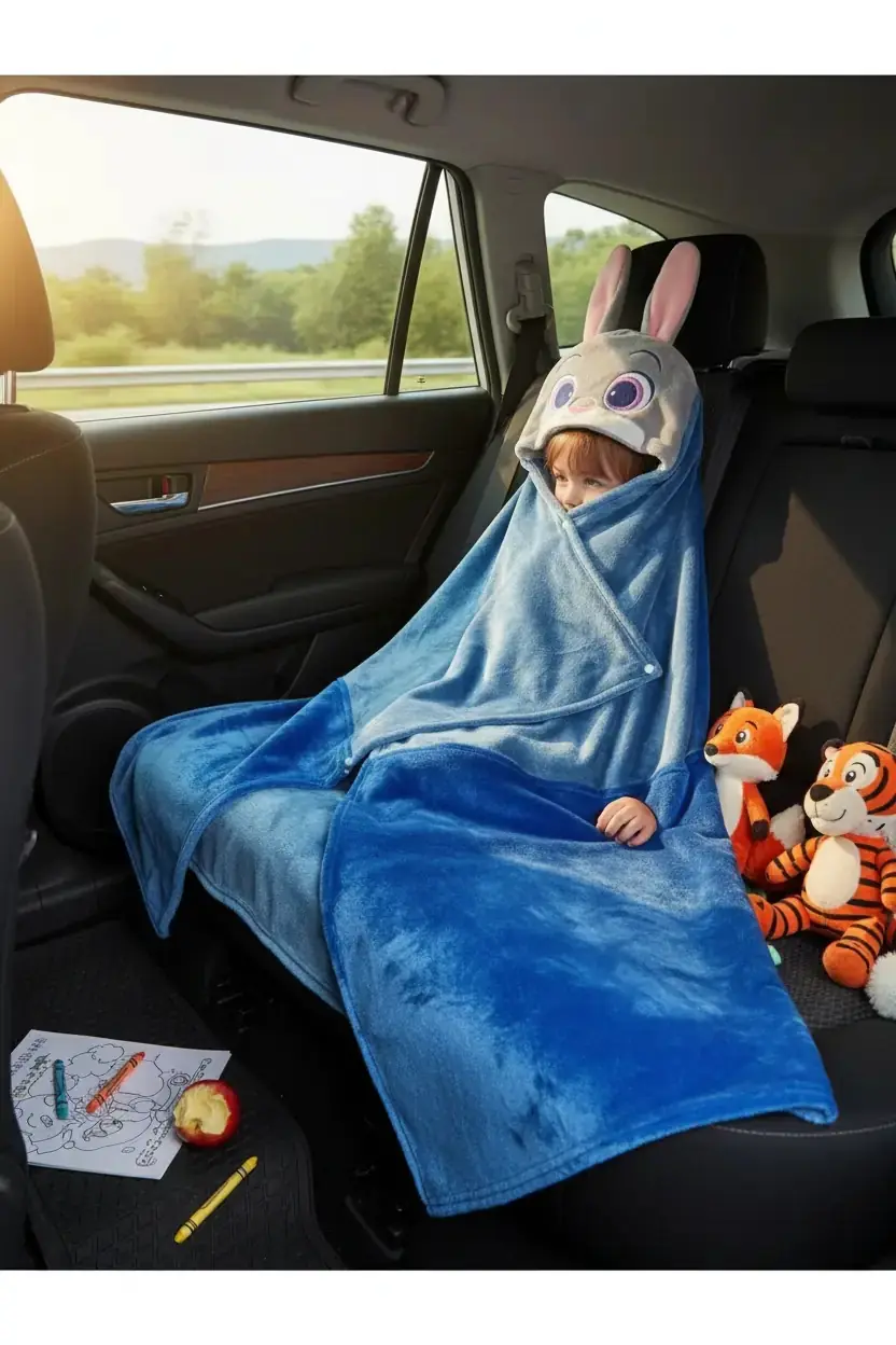 Disney Zootropolis Lisanslı Kalın Kapüşonlu Battaniye (Judy)