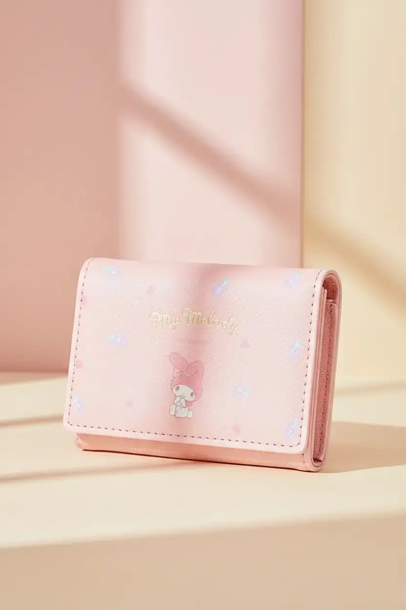 Sanrio Lisanslı My Melody Sevimli Kapaklı Bozuk Para Cüzdanı 11 Cm