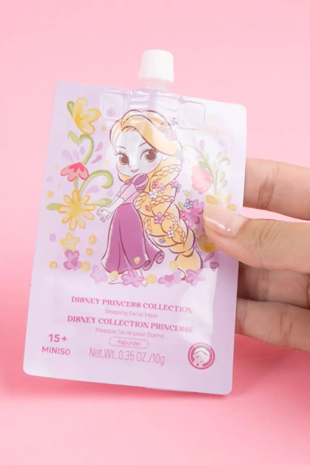 Disney Prenses Lisanslı Uyku Yüz Maskesi Rapunzel – Işıltı Veren ve Besleyici Bakım Maskesi
