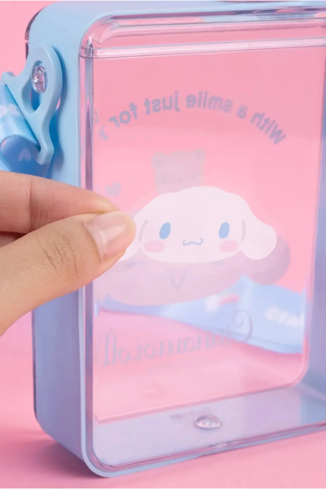 Sanrio Lisanslı Omuz Askılı Sızdırmaz Plastik Su Şişesi Cinnamoroll 500 ml