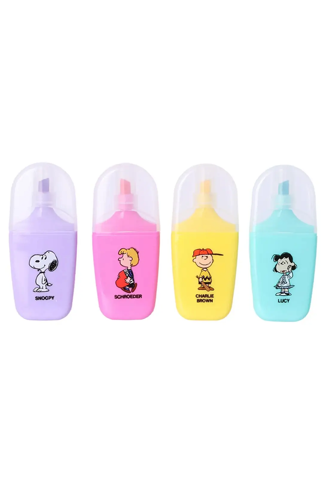 Snoopy Lisanslı Vintage Serisi Marker Seti – 4’lü Pastel Renk