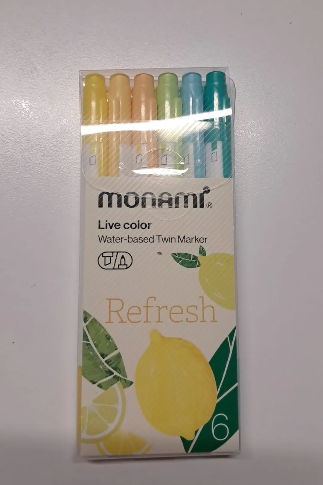 Monami Live Color Çizim Kalemi 6'lı Refresh – Pastel Çift Uçlu Kalem Seti