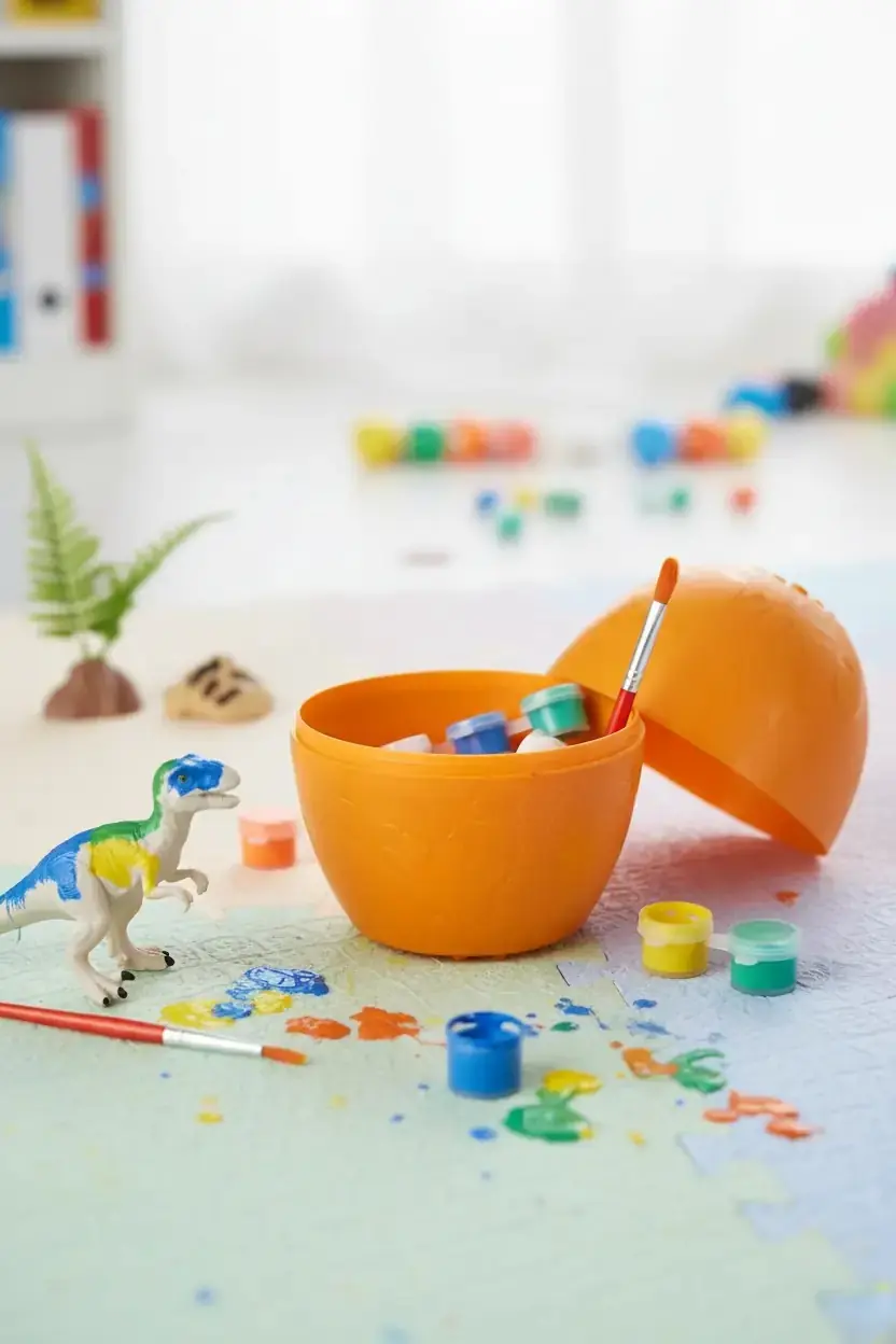 Miniso Lisanslı Dinozor Sürpriz Yumurta Boyama Seti – Blind Box Boyanabilir Figür Oyuncak