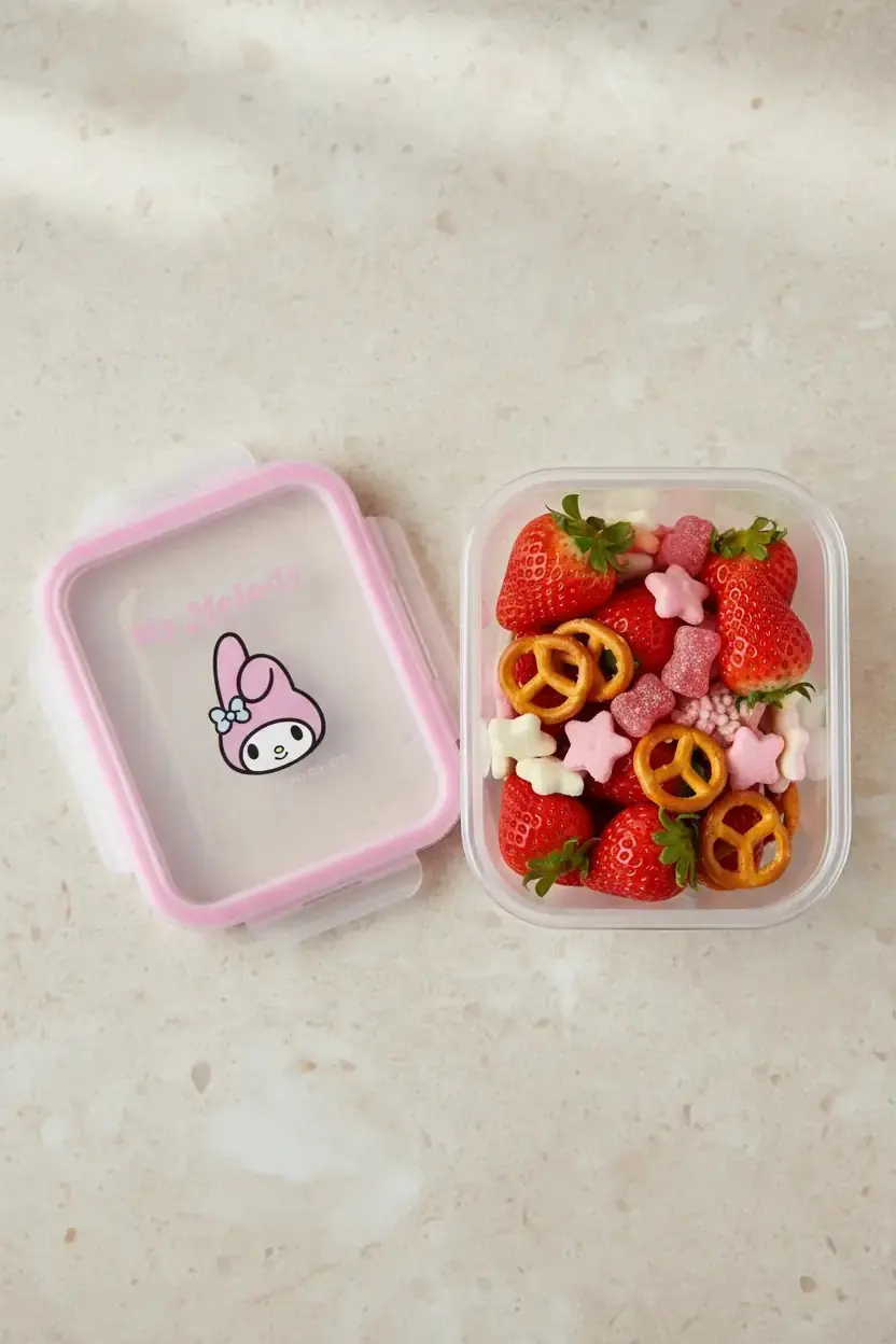 Sanrio Lisanslı My Melody Gıda Kabı 300 mL – Kompakt Sevimli Tasarım