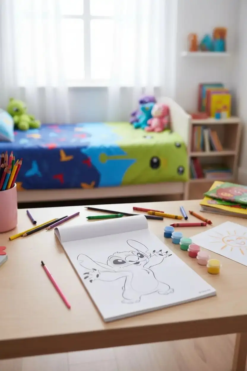 Disney Lilo & Stitch Lisanslı Stitch Koleksiyonu 12 Farklı Sahne İçerikli Boyama Seti