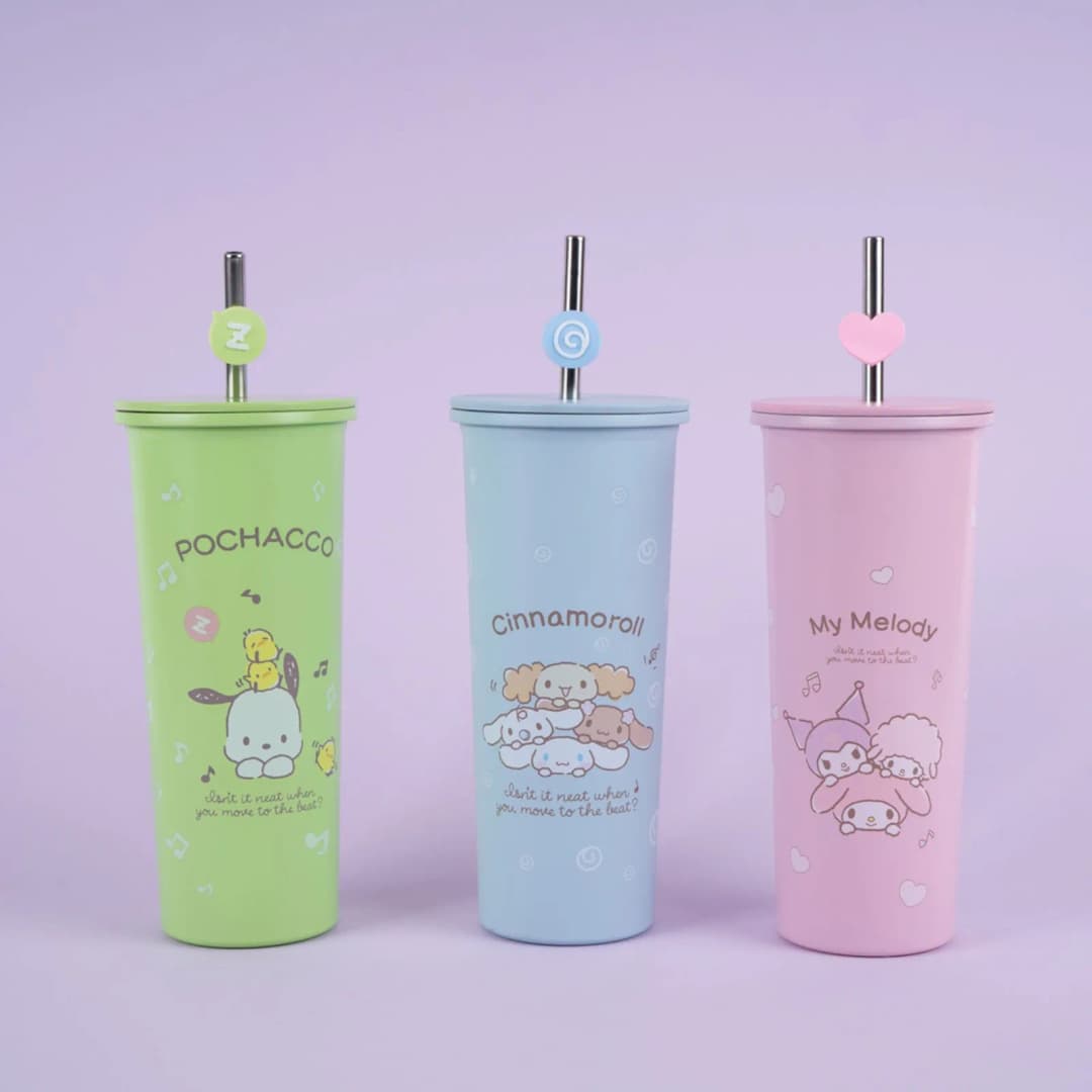 Sanrio Lisanslı Pipetli Paslanmaz Çelik Matara My Melody 800 ml