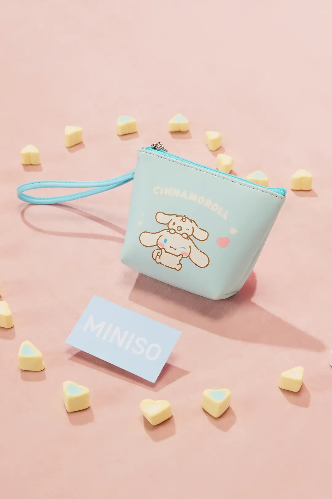 Sanrio Lisanslı Cinnamoroll Beşgen Mini Bozuk Para Çantası – Askılı PVC Makyaj ve Aksesuar Çantası 13 Cm