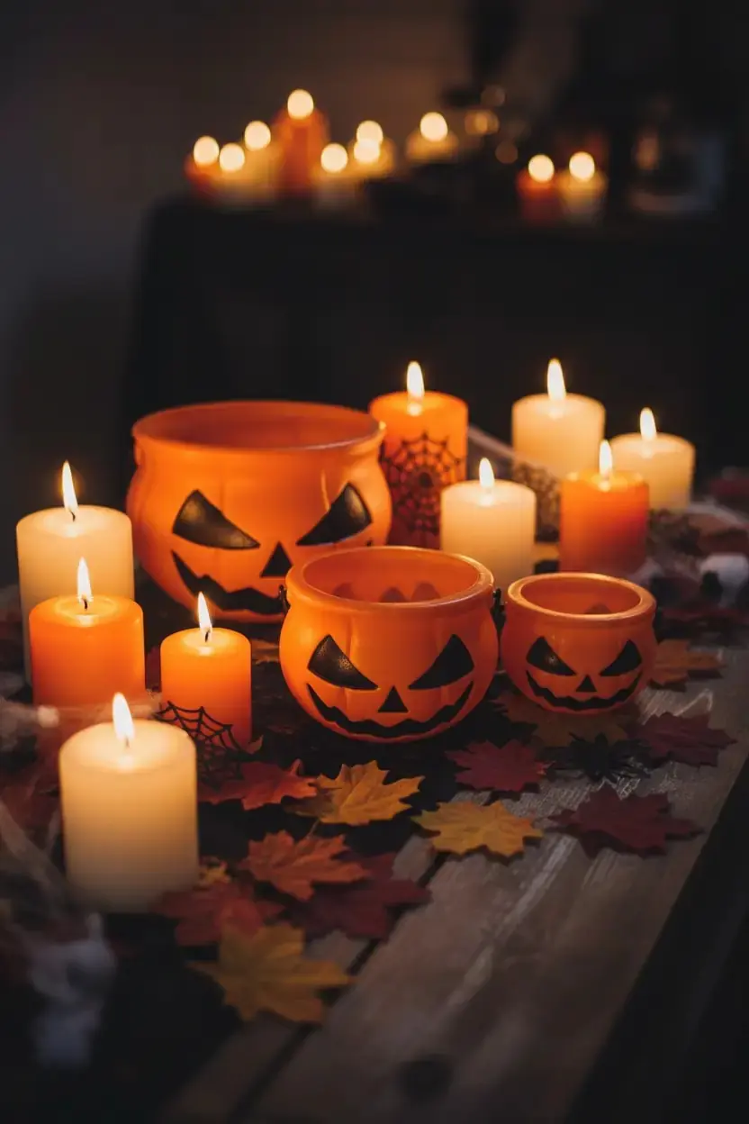 Halloween 5'li Balkabağı Seti – Cadılar Bayramı Temalı Dekoratif Şekerleme Ve Sunum Kaseleri