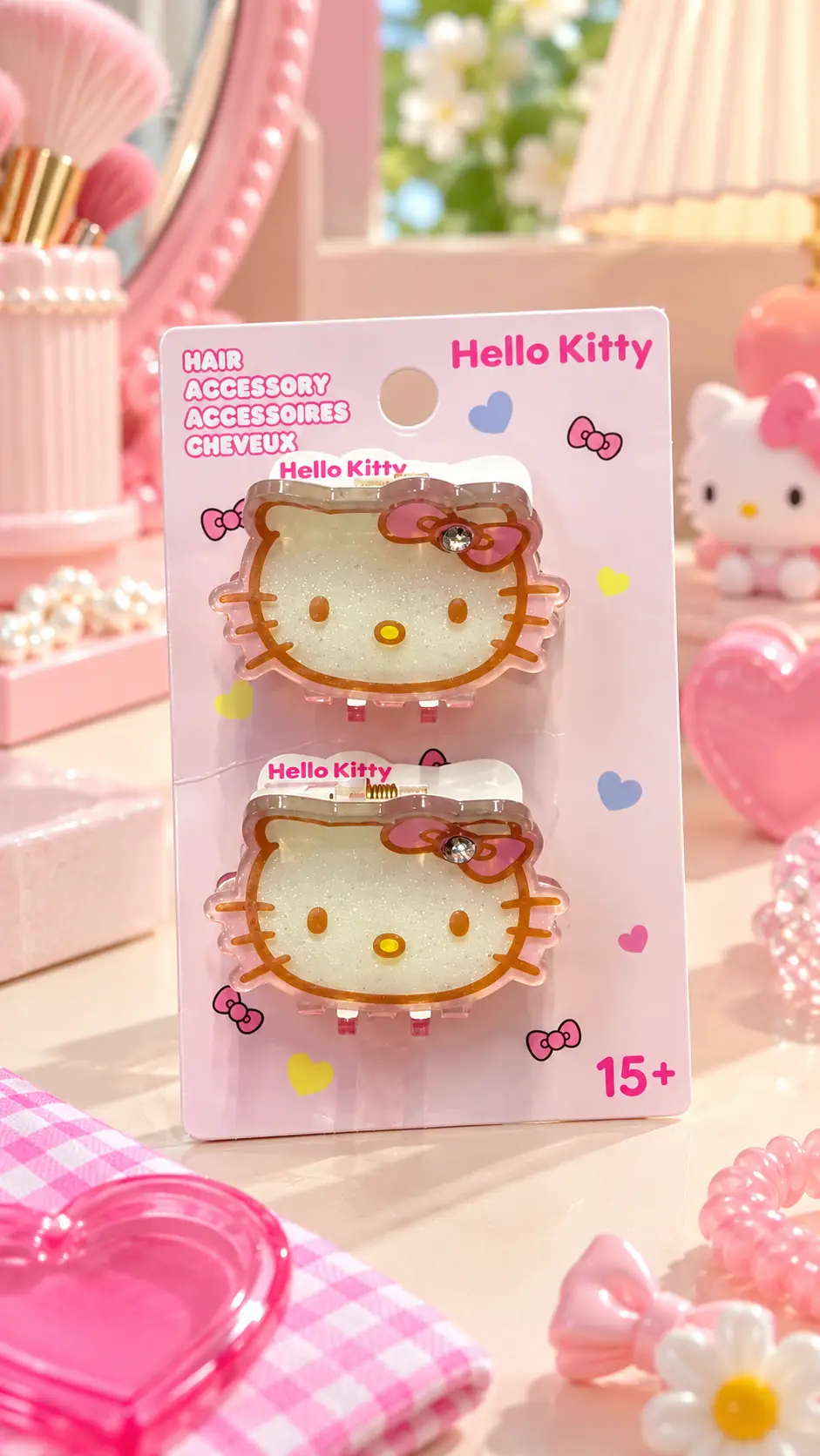 Sanrio Lisanslı Hello Kitty Mini Saç Mandalları Şık Ve Pratik Toka Seti