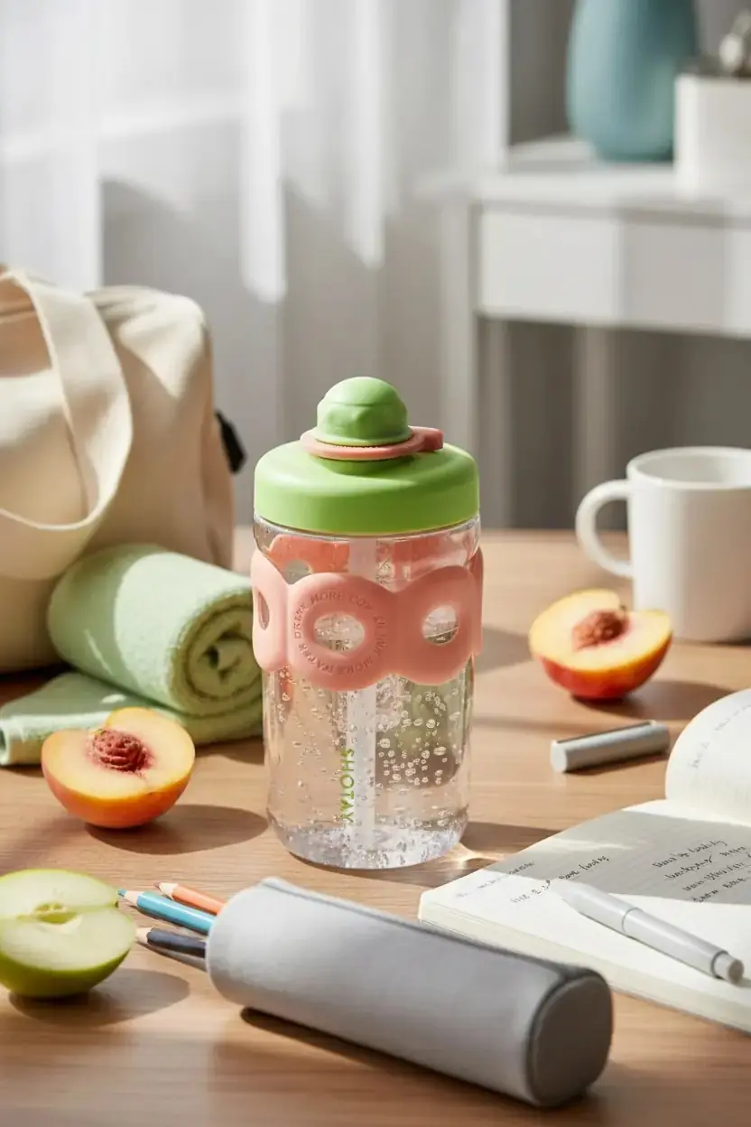 Shotay Bubbl Tritan Mug 650 Ml – Pipetli ve Şık Tasarımlı Su Şişesi