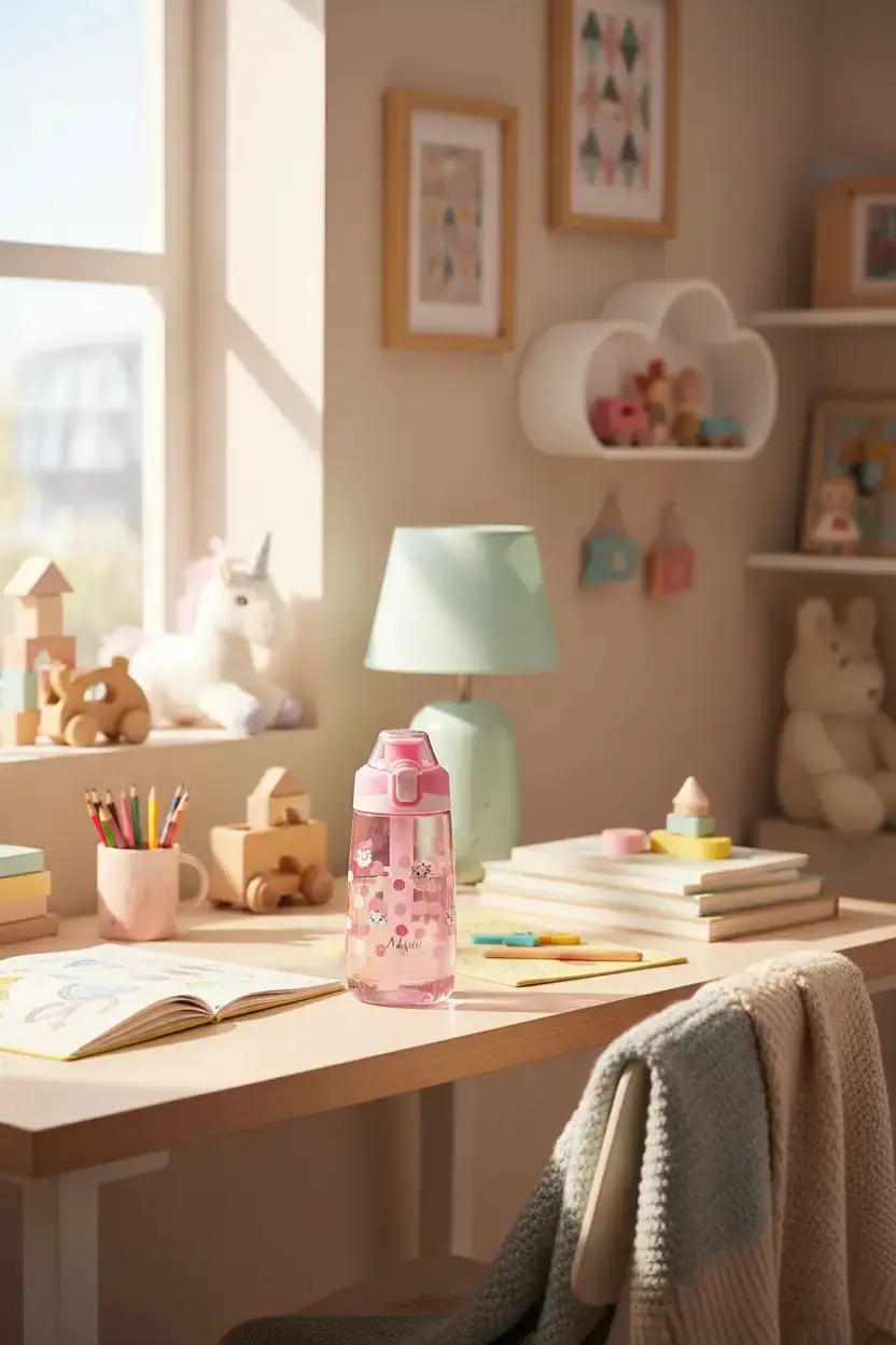 Disney Marie Lisanslı Silikon Tutacaklı Tritan Şişe 500ml - Sızdırmaz Kapaklı Matara