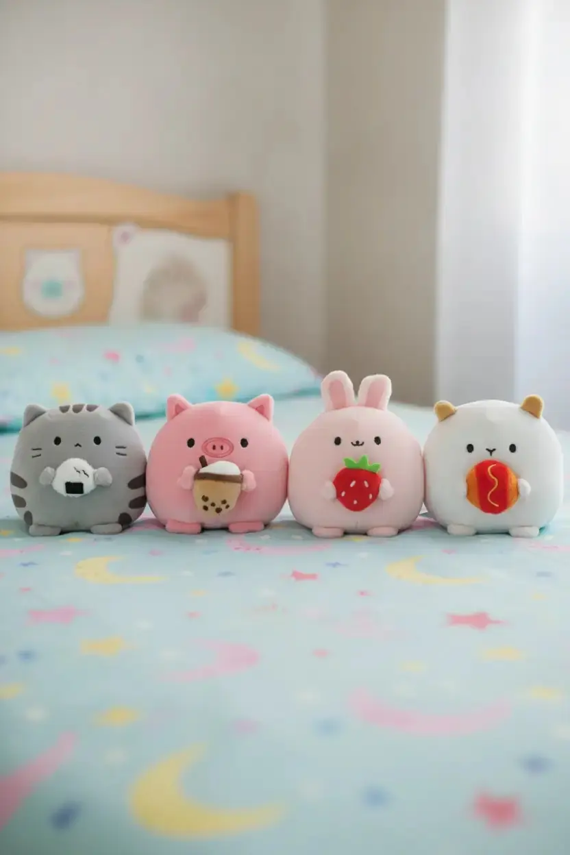Miniso Lisanslı Yummy Yummy Ayakta Peluş Oyuncak 10 Cm – Sevimli Koleksiyonluk