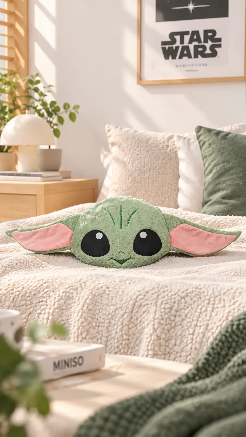 Star Wars Lisanslı Grogu Battaniye – Yumuşak ve Dekoratif Tasarım