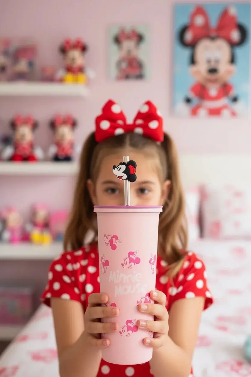 Disney Lisanslı Minnie Mouse Su Kabı 800 ML – Paslanmaz Çelik Şişe