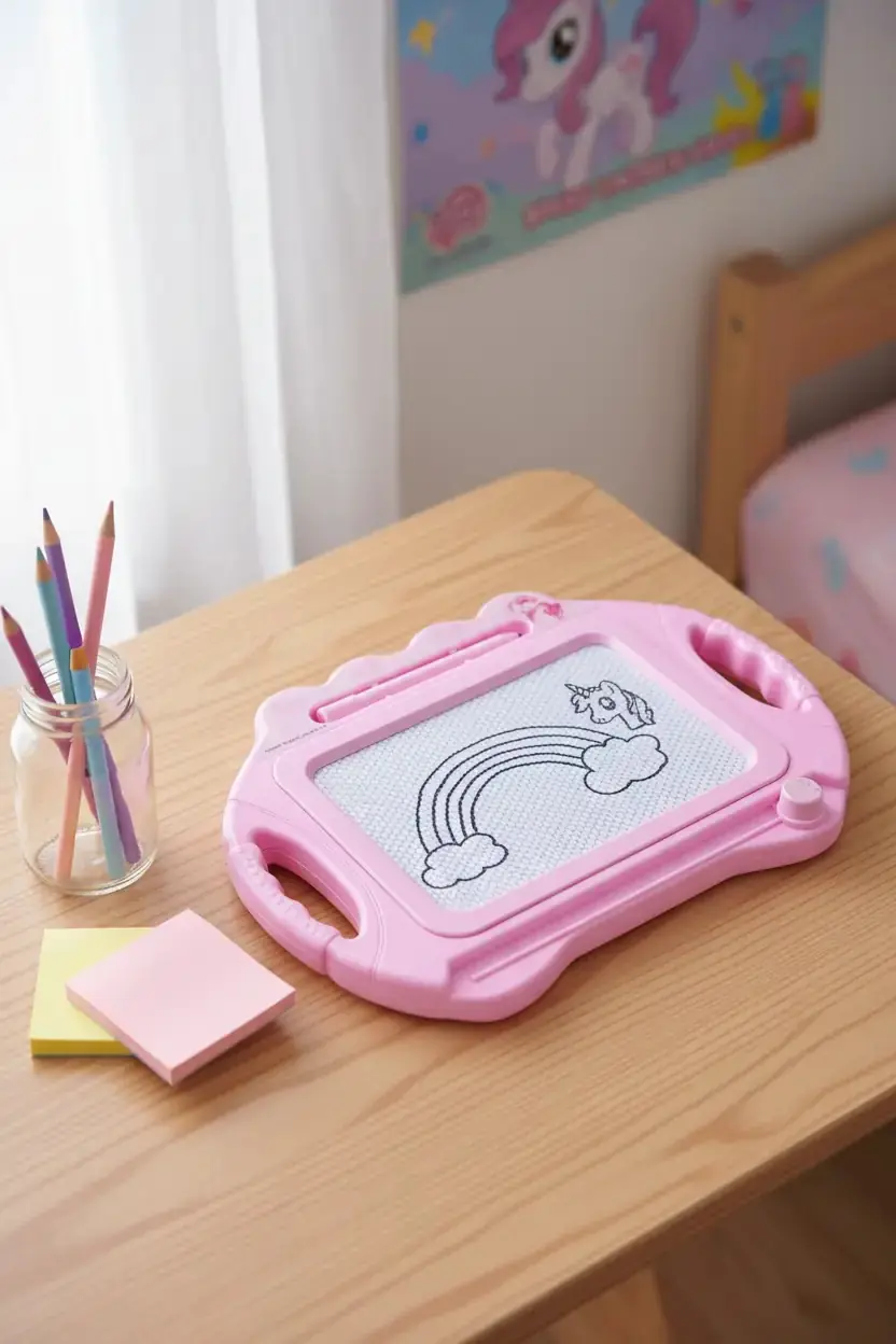 My Little Pony Lisanslı Mıknatıslı Yazı Tahtası – Silinebilir Eğitici Çizim Ve Oyun Tahtası 28 Cm